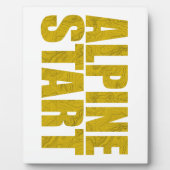 Plaque Photo Début alpin (Topo) (Devant)