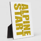 Plaque Photo Début alpin (Topo) (Côté)