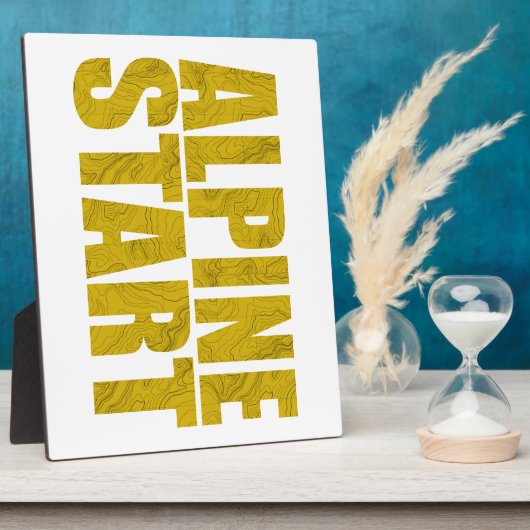 Plaque Photo Début alpin (Topo) (Côté)