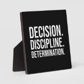 Plaque Photo Décision Détermination de la discipline - Gym, Hus (Recto)