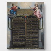 Plaque Photo Déclaration des droits de l'homme et du citoyen (Devant)