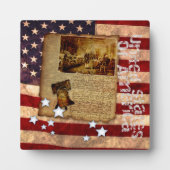 Plaque Photo Déclaration d'indépendance (Devant)