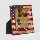 Plaque Photo Déclaration d'indépendance (Recto)