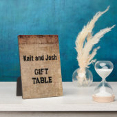 Plaque Photo Déclaration d'indépendance 📜 1776 Table cadeau (Côté)