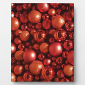 Plaque Photo Décor de Noël Baubles rouges (Devant)