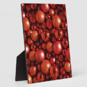 Plaque Photo Décor de Noël Baubles rouges (Côté)