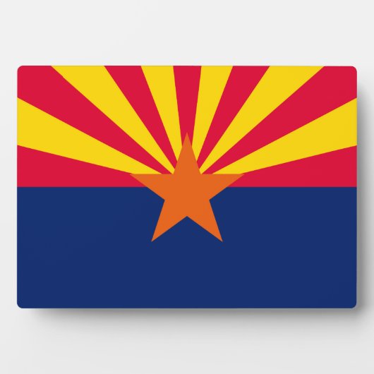 Plaque Photo Décor design du drapeau d'état de l'Arizona (Devant)