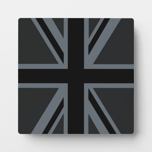 Plaque Photo Décor design pour drapeau Union Jack noir (Devant)