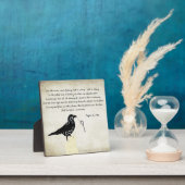 Plaque Photo Décor table Edgar Allen Poe (Insitu)