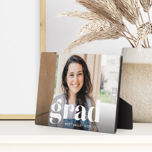 Plaque Photo Découpe graduée moderne Photo de graduation hori