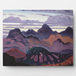 Plaque Photo Deep Twilight, Pyrénées, vers 1912-13 (huile sur p
