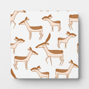 Plaque Photo Deer Motif Design Animal Cute Carte postale