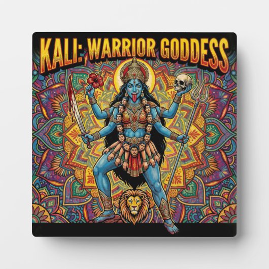 Plaque Photo Déesse guerrière Kali (Devant)