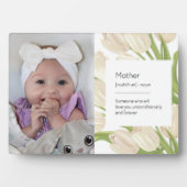 Plaque Photo Définition de la mère (Devant)