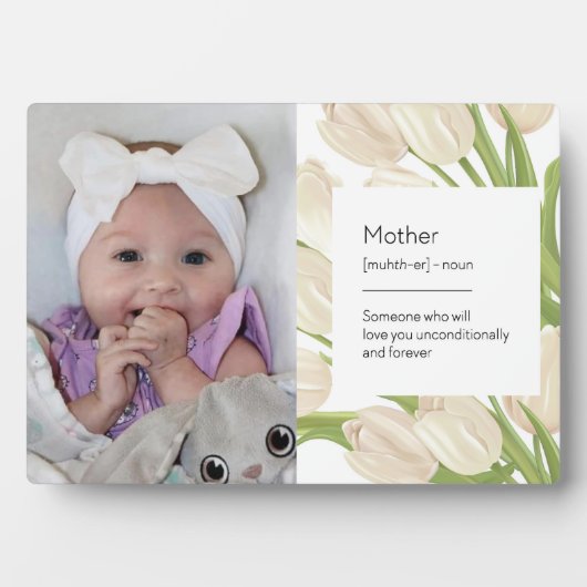 Plaque Photo Définition de la mère (Devant)
