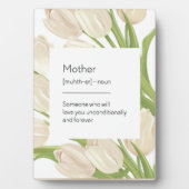 Plaque Photo Définition de la mère (Devant)