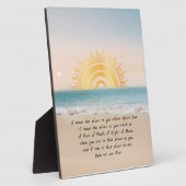 Plaque Photo Définition de Namaste Sun Gold (Côté)