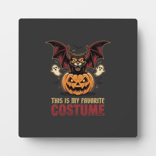 Plaque Photo Déguisement Halloween Monstre Citrouille Gothique