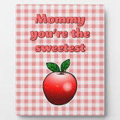 Plaque Photo Délicieuse Pomme rouge (Devant)