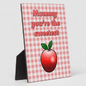 Plaque Photo Délicieuse Pomme rouge (Côté)