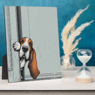 Plaque Photo Délicieux Art Mural de Chien Basset Hound