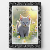 Plaque Photo Dentelle en céramique Noir (Devant)