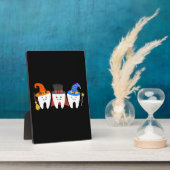 Plaque Photo Dentiste Halloween dents Dentaire (Côté)