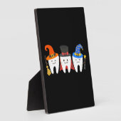 Plaque Photo Dentiste Halloween dents Dentaire (Côté)