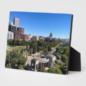 Plaque Photo Denver Skyline Colorado State Capitol Photo (Côté)