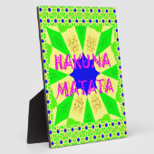 Plaque Photo Dernier Hakuna Matata magnifique design Extraordin (Côté)