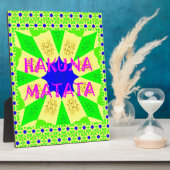 Plaque Photo Dernier Hakuna Matata magnifique design Extraordin (Côté)