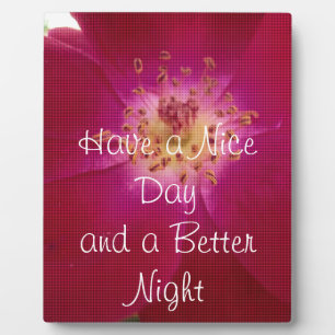 Plaque Photo Dernière Saint Valentin À damiers Rose