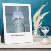 Plaque Photo Des ailes d'Ange d'Argent enveloppées autour d'un  (Côté)