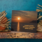 Plaque Photo Des couchers de soleil comme des aperçus des rues  (Côté)