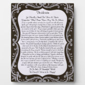 Plaque Photo Desiderata Chalk Art (Devant)