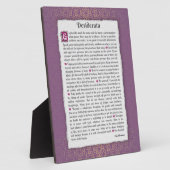 Plaque Photo Desiderata - Choses désirées (Côté)