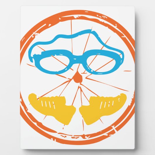 Plaque Photo Design Cool de triathlon (Devant)