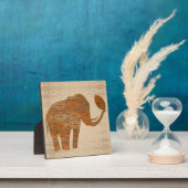 Plaque Photo Design d'art tribal des éléphants (Insitu)