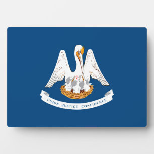 Plaque Photo Design de Louisiana State Flag