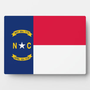 Plaque Photo Design du drapeau de l'État de Caroline du Nord