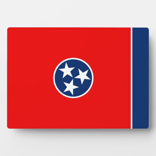 Plaque Photo Design du drapeau d'état du Tennessee (Devant)