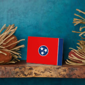 Plaque Photo Design du drapeau d'état du Tennessee (Côté)