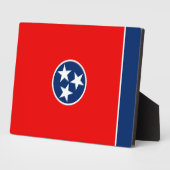 Plaque Photo Design du drapeau d'état du Tennessee (Côté)