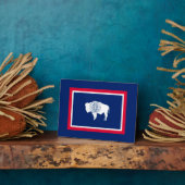 Plaque Photo Design du drapeau d'état du Wyoming (Côté)