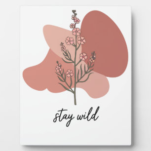 Plaque Photo Design floral sauvage