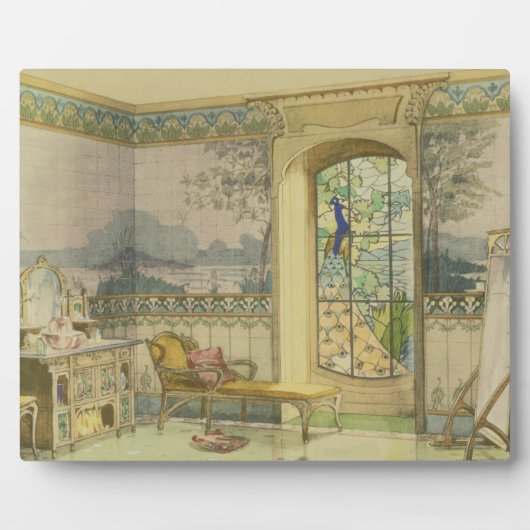 Plaque Photo Design for a Bathroom, from 'Interieurs Modernes' (Devant)
