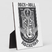 Plaque Photo Design Guitar Rock (Côté)