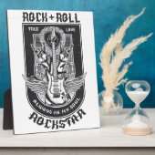 Plaque Photo Design Guitar Rock (Côté)