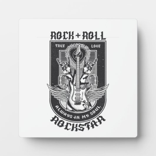 Plaque Photo Design Guitar Rock (Devant)