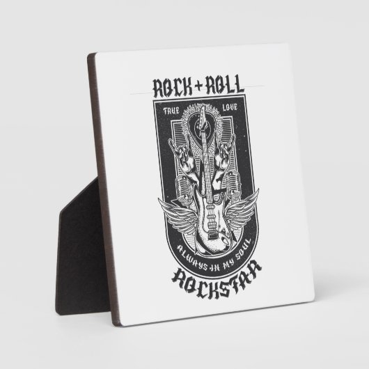 Plaque Photo Design Guitar Rock (Recto)